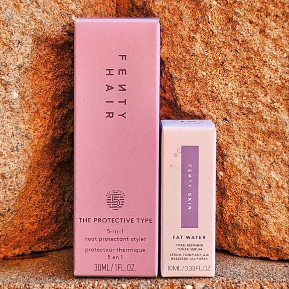 Fenty Hair & Skin Set THE PROTECTIVE TYPE 30ml FAT WATER 10ml NEW - Picture 1 of 3